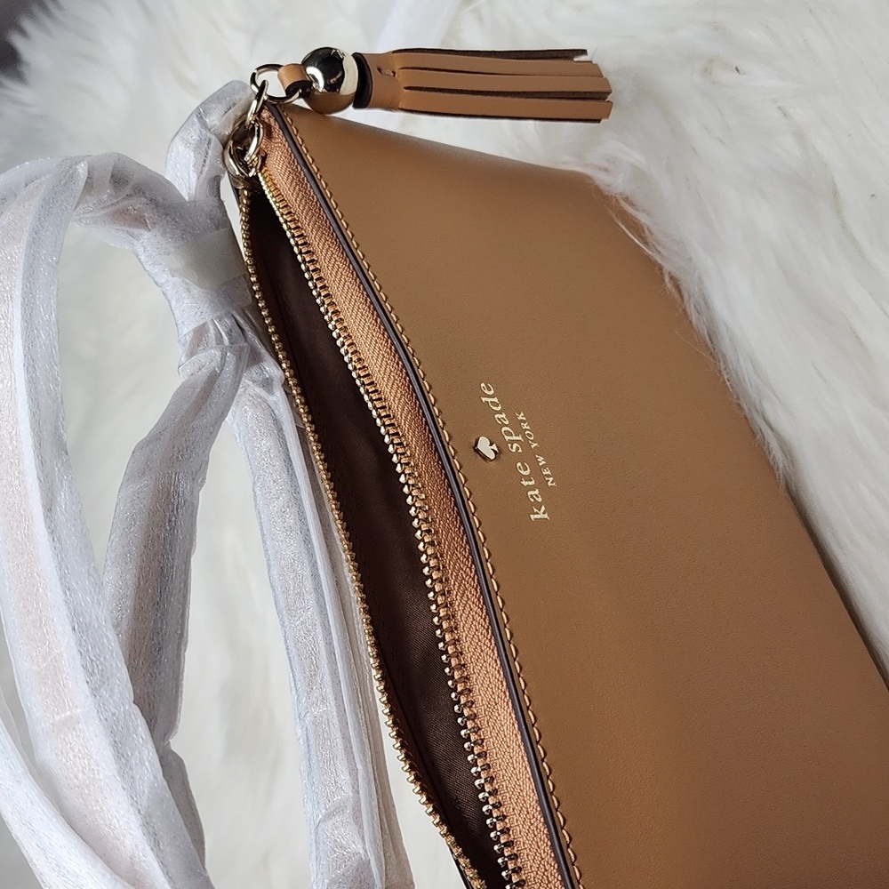 Kate Spade Ivy Street Amy Crossbody Bag Purse Tiramisu Mousse - Picture 14 of 16
